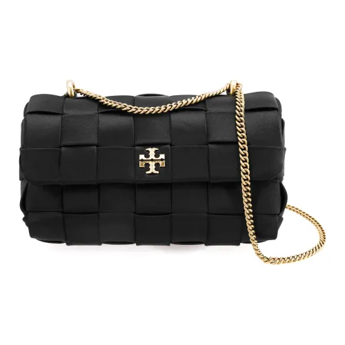 TORY BURCH Kira (Красный) Сатин с кожаными вставками Портативная сумка через плечо сумка через плечо Мини Женская Черная