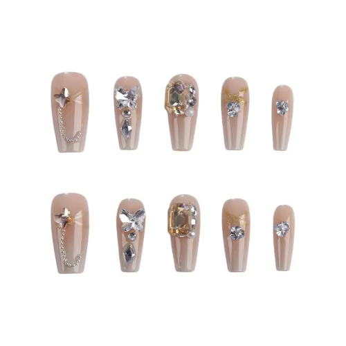 SHANGSHIQIN Mature LADY Стиль Смешанный Осветляющий False Nail Средний LADDER Мягкий Color Series Градиентный 25мм