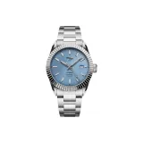 Ледниково-голубой зуб Кольцо Текстура луча