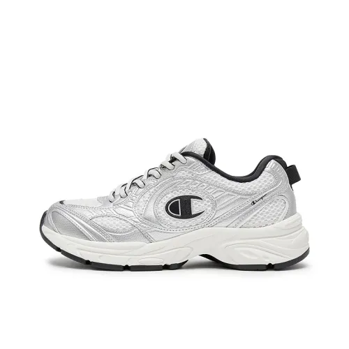 Champion Low Top Беговые кроссовки Унисекс Серебристо-белый Черный