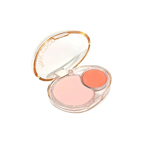 PINK COCO Heartfelt Двухтонный Румяна Легко Смешиваемые Корректирующий Тон Кожи Естественный Цвет Лица 6,5 г