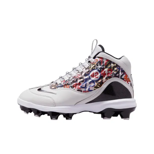 Nike Griffey 2 Бейсбольные кроссовки Высокий верх Белый Черный Красный Мужской