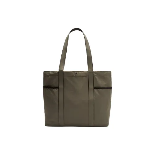 lululemon Переработанный Нейлон Тоут Сумка Сумка для покупок Сумка Сумка через плечо Унисекс Серый Шалфей Черный