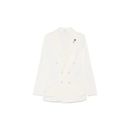 LARDINI SS25 Бизнес-костюм Пальто Мужской Белый