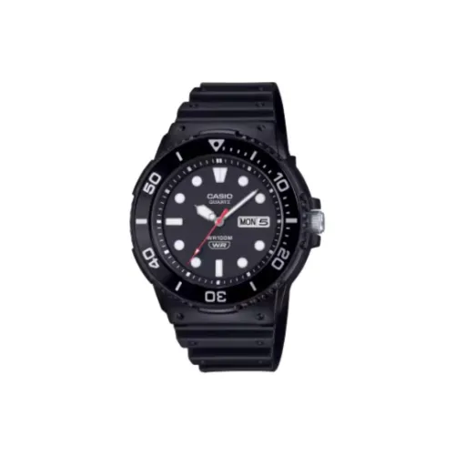 CASIO Standard Collection Кварцевый механизм Смольный ремешок Часы Мужские Черный циферблат