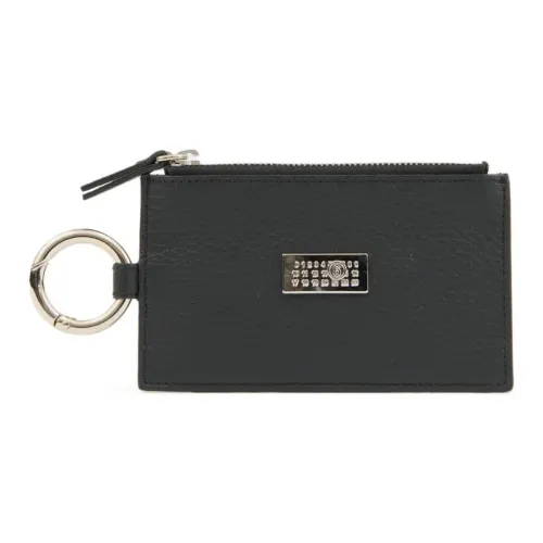 MM6 Maison Margiela совместный бренд Коровья кожа Кошелек Унисекс Черный