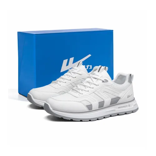 Warrior Низкий Топ Casual Мужской Белый Серый