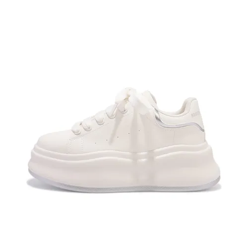 JIONGSEN Противоскользящие Устойчивые к износу Низкие Кроссовки для скейтбординга Женские Бежевые Серебряные