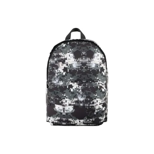 EMPORIO ARMANI Полиэстер Рюкзак Большой Унисекс Зеленый Черно-белый