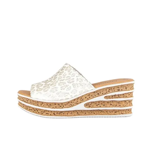 Gabor Слипоны Женские Бежево-Золотые