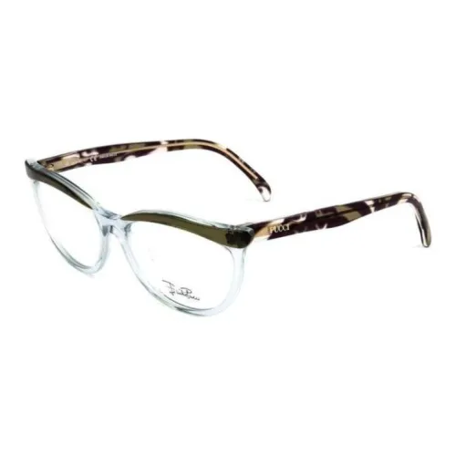 EMILIO PUCCI Пластик Нерегулярная форма Оправы для очков Женские Зеленый