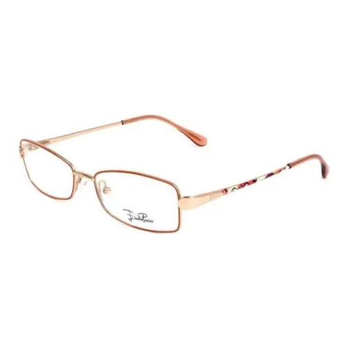 EMILIO PUCCI Металл Прямоугольные Оправы для очков Женские Желтые