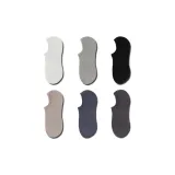 Белый + Светло-серый + Черный + Хаки + Голубо-серый + Темно-серый [6 пар]