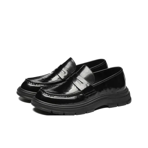 ST&SAT Повседневные кожаные туфли с низким верхом, черные, мужские