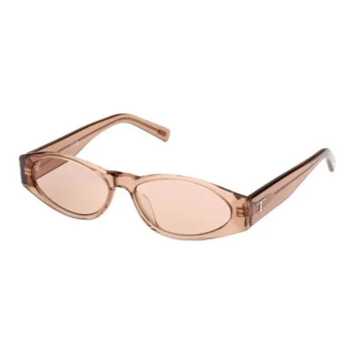 TOD'S Пластик OVAL SUNGLASSES Женские Коричневый