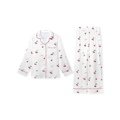 WANANNI Пижамный комплект Женский Белый