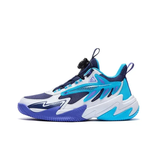 361°KIDS Tough Guys Slip-Resistant Shock Absorbers с устойчивостью к истиранию Детские баскетбольные кроссовки синий цвет