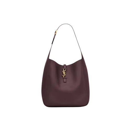 SAINT LAURENT Телячья кожа Сумка через плечо Большая Женская Коричневая