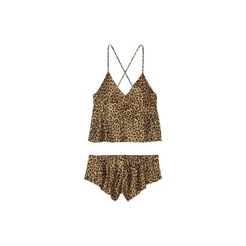 Victoria's Secret Пижамный комплект женский с леопардовым принтом