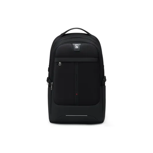 OIWAS Ткань Ноутбук Рюкзак Стандартный Унисекс Черный