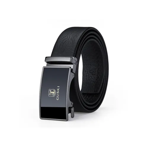 GUSKI Ремешок из коровьей кожи с автоматической застежкой мужская элегантность ремешок на талию мужской металлический