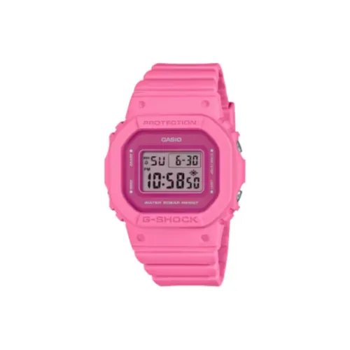 CASIO 5600 Collection Кварцевый механизм Смольный ремешок Часы Женские Серый циферблат