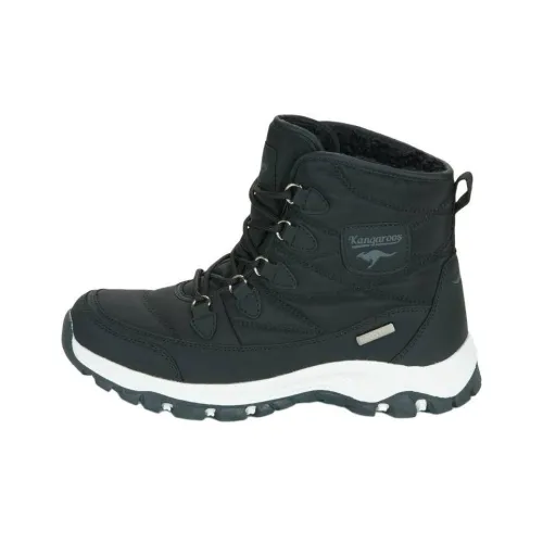 KangaROOS Термостойкие противоскользящие короткие снегоботинки женские черные