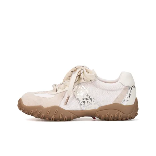 Joy Mario Дышащий и Легкий Низкий Топ Casual Женский Бежевый