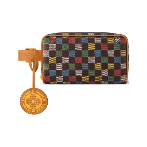 LOUIS VUITTON Dopp Kit Покрытие Холст Туалетная Сумка Унисекс Многоцветная