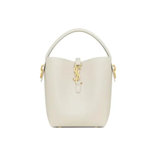SAINT LAURENT Коровья кожа Одно плечо Сумка Маленькая Женская Белая