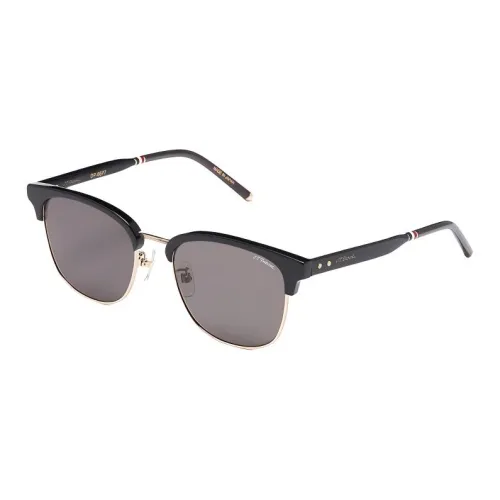 S. T.DUPONT Квадратные солнцезащитные очки унисекс черные