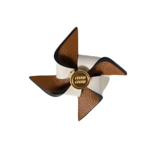 MIU MIU SNEAKER Аксессуары Коричневый/белый Унисекс