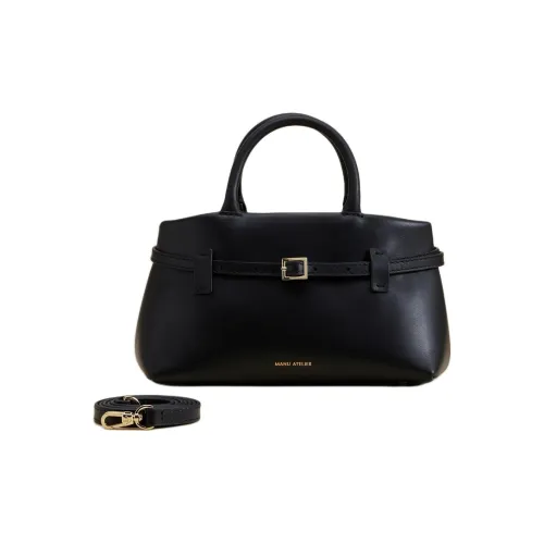 Manu Atelier Сумка через плечо из кожи женская черная