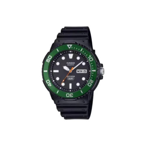 CASIO Standard Collection Кварцевый механизм Смольный ремешок Часы унисекс Черный циферблат