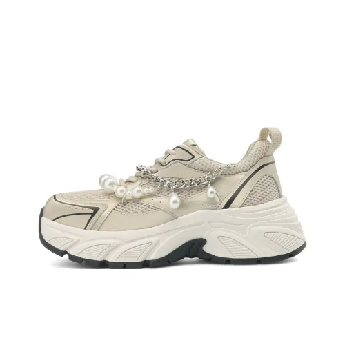 Rosa Bianca Легкий визуально увеличивает рост Низкий топ Толстая подошва Кроссовки Женские