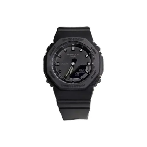 CASIO 2100 Series Ограниченная серия Коробка Кварцевый механизм Смольный ремешок Часы Женские Черный циферблат