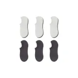 3 Белых + 3 Темно-серых [6 пар]