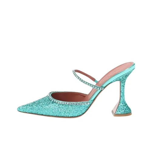 AMINA MUADDI Домашние тапочки 9,5 см Женские Синие