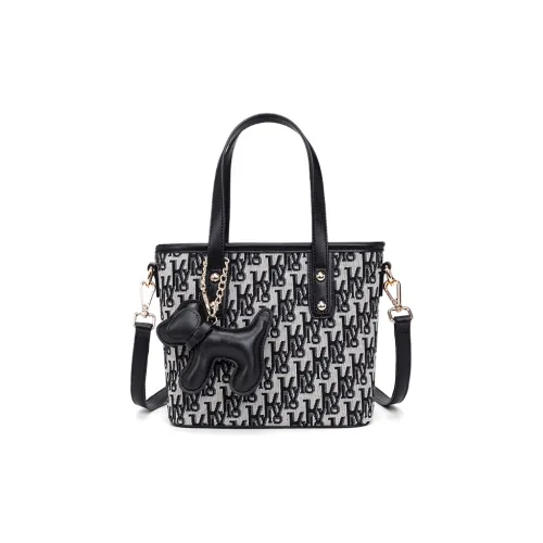 CLEVER KETCH ПУ (полиуретан) Сумка через плечо Сумка обычная Женская Большая Черная с буквенным принтом