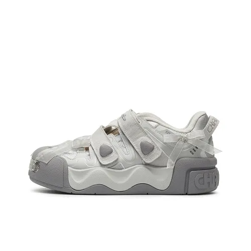 Champion Casual Low Top Эфирный Серый/Серебряный Белый Женский