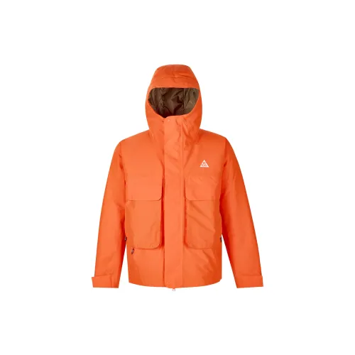 Nike ACG Черепа PEAK Пуховая куртка Мужской Апельсин