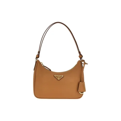 PRADA Сумка через плечо из коровьей кожи стандартная женская коричневая