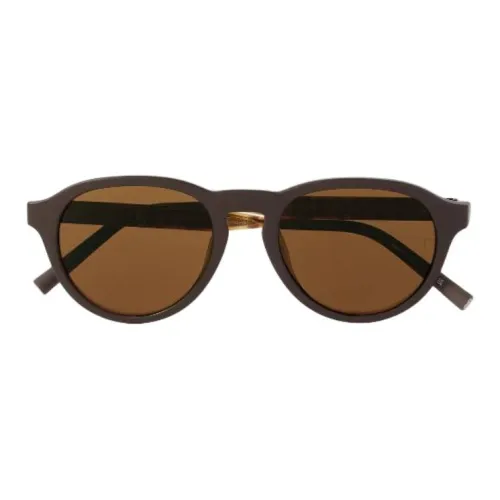 Oliver Peoples Вакуумная формованная ОВАЛЬНАЯ СОНЦЕЗАЩИТА Унисекс Коричневый