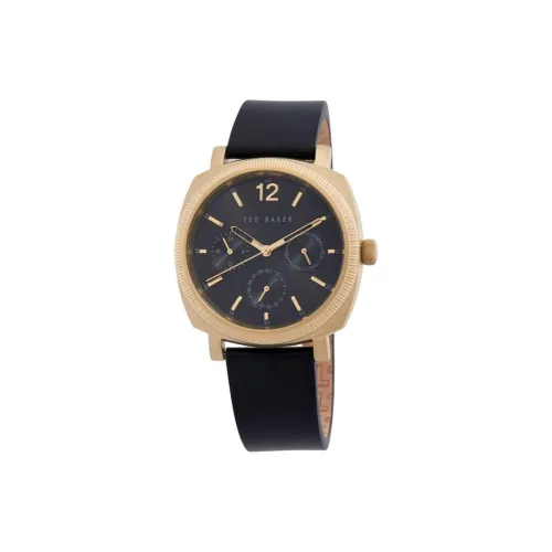 TED Baker Caine Urban Collection Мужские часы Кварцевый механизм Кожаный ремешок 42 мм Черный циферблат