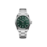 Пихтовый зеленый зубной кольцо с полосами