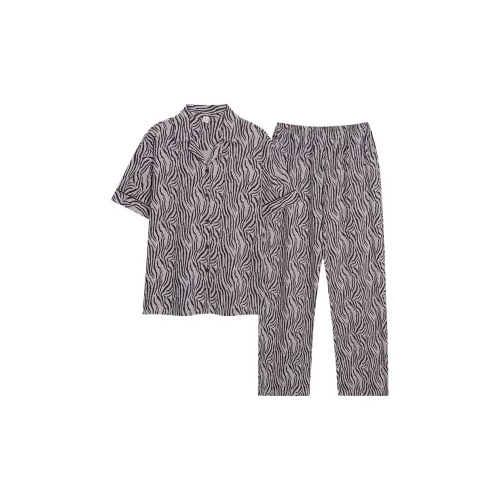 Sha Qian Пижамный комплект женский фиолетовый серый