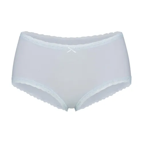 SKIMS SS25 Легкий хлопок Кружево Мальчик Короткие трусы Женские 1 упаковка Дзен-синий Дзен-синий