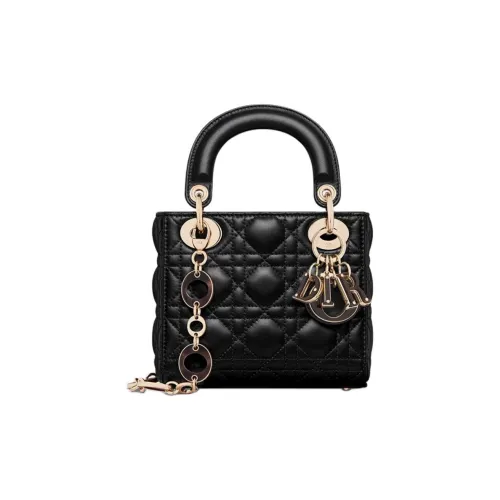 DIOR Lady Dior Sheepskin Сумка Lady Dior Mini Женская Черная