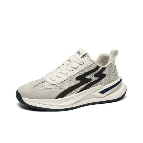 NAKAJ Противоскользящие устойчивые к истиранию низкий топ кроссовки с толстой подошвой мужские