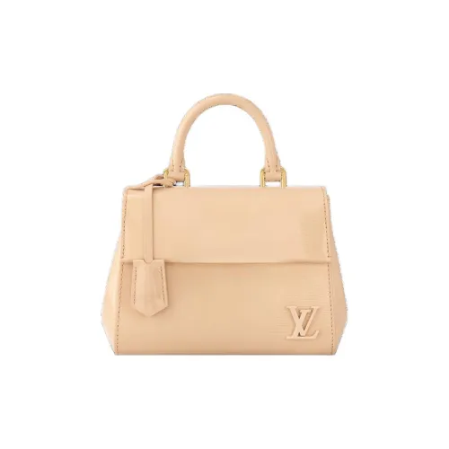 LOUIS VUITTON Cluny Epi Лакированная поверхность Коровья кожа Сумка через плечо Сумка Мини Женская Бежевая